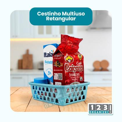 Imagem de Kit 20 Cestos Organizador 10 M + 10 Pequeno Transparente