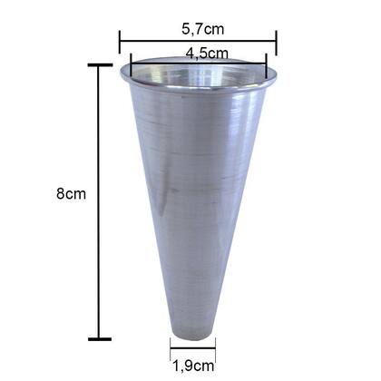 Imagem de Kit 20 Cones 8cm Para Produção De Pizza Cone Gastrobel