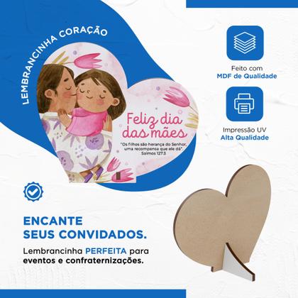 Imagem de Kit 20 Coração Decorativo Presente Delicado Dia das Mães