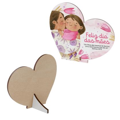 Imagem de Kit 20 Coração Decorativo Presente Delicado Dia das Mães