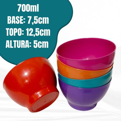 Imagem de Kit 20 Cumbucas Tigelas Sobremesa Sorvete Açaí 700ml Bowl Vasilhas para caldos