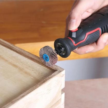 Imagem de Kit 20 Discos Flap Lixa 32Mm Lamela G80 Para Micro Retíficas