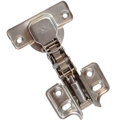 Imagem de Kit 20 Dobradiças Curvas Para Moveis Pistão Amortecedor 35Mm