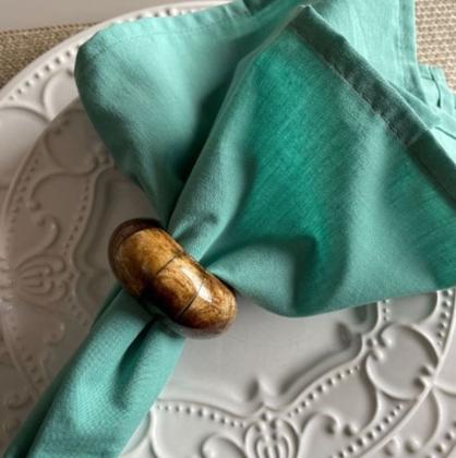 Imagem de Kit 20 Guardanapos De Tecido Pano Oxford 35x35cm Mesa Posta