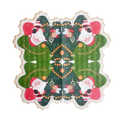 Imagem de Kit 20 Guardanapos Natalino Papel Natal Mesa Cheia 32x32cm