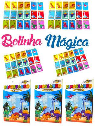 Imagem de Kit 20 Jogo Da Memoria Dinossauros Infantil P/  Kit Festa Lembrancinha Aniversario Prenda Quermesse