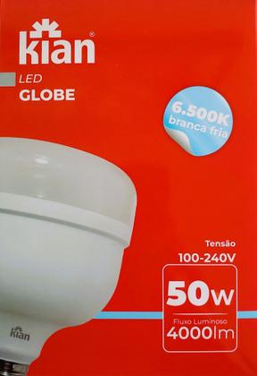 Kit 20 Lâmpadas Led 50W E27 6.500K Branca Fria Bivolt Kian Imagem de Kit 20 Lâmpadas Led 50W E27 6.500K Branca Fria Bivolt Kian