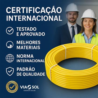 Imagem de Kit 20 Metros Tubo Pex Multicamadas 16mm P/ Gás Mangueira Encanado Segurança Conector Conexão