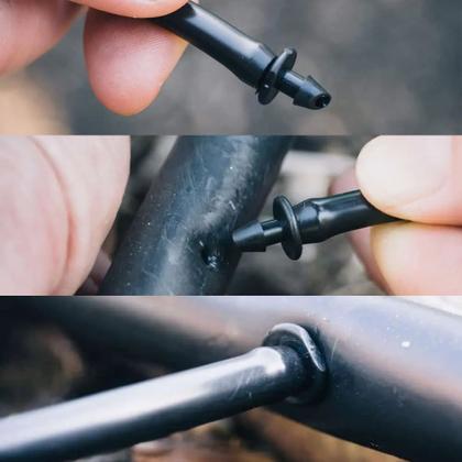 Imagem de Kit 20 Micro Aspersores Bailarina Anti-inseto Completo com estaca Universal  p/ Jardim, Estufas, Horta e Alta Durabilidade