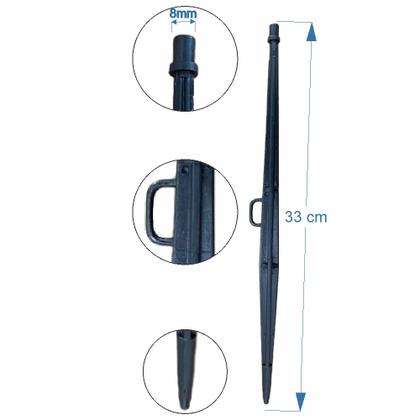 Imagem de Kit 20 Micro Aspersores Bailarina Anti-inseto Completo com estaca Universal  p/ Jardim, Estufas, Horta e Alta Durabilidade