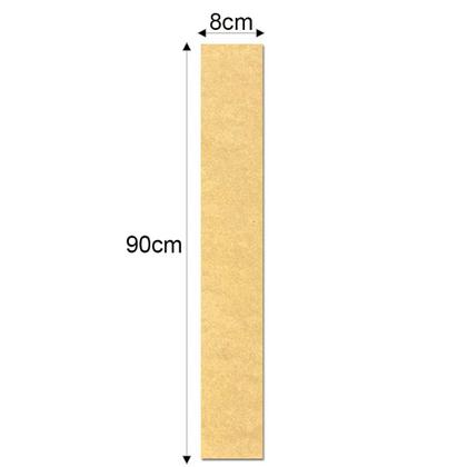 Imagem de Kit 20 Paineis Ripas Shiplap MDF CRU 3mm Decoração Moderna 3D Decorativo