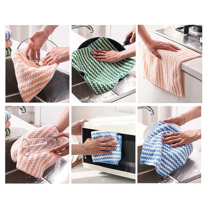 Imagem de Kit 20 Pano De Prato Atoalhado Macio Cozinha Nao Risca 25x25