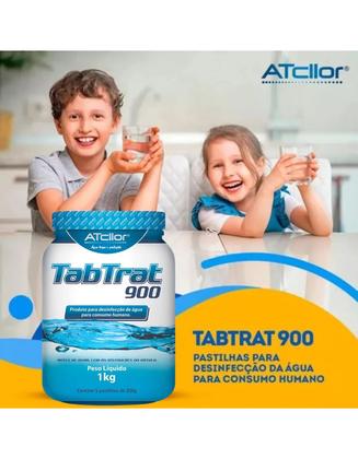 Imagem de Kit 20 Pastilhas 200g Tratamento Água Consumo TabTrat 900
