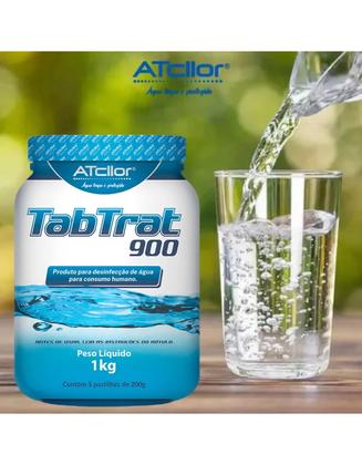 Imagem de Kit 20 Pastilhas 200g Tratamento Água Consumo TabTrat 900