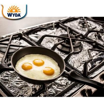 Imagem de Kit 20 Pc 240 Folhas Alumínio Protetor Fogão 4 e 6 Boca Wyda