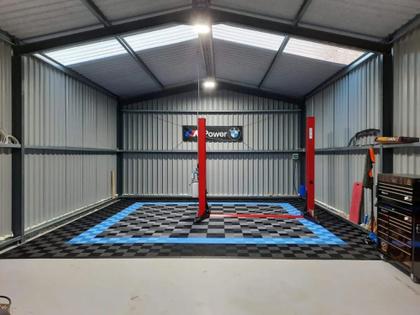 Imagem de KIT 20 PISOS ESTRADO MODULAR GARAGEM AUTOMOTIVA 33x33