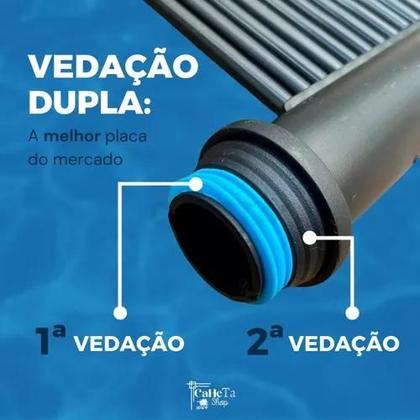 Imagem de Kit 20 Placas 3mt Aquecedor Solar Piscinas Ts Solar Rosca 