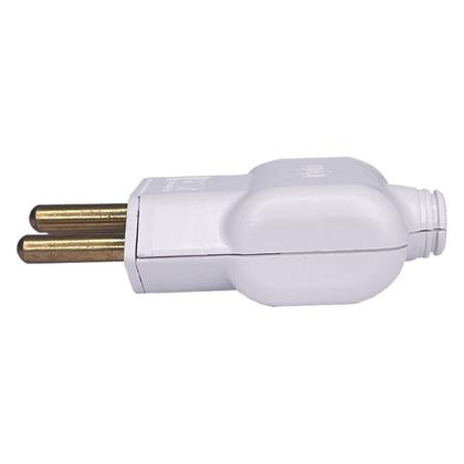 Kit 20 Plug Macho 10A 2P+T 250V Pino Prensa Bipolar Ilumi Imagem de Kit 20 Plug Macho 10A 2P+T 250V Pino Prensa Bipolar Ilumi
