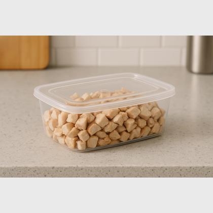 Imagem de Kit 20 Potes 1 Litro Com Tampa, Jogo Potes Retangular Marmita Fitness Prime