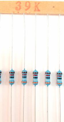 Imagem de Kit 20 Resistor de Precisão 39k 1/4w 1%