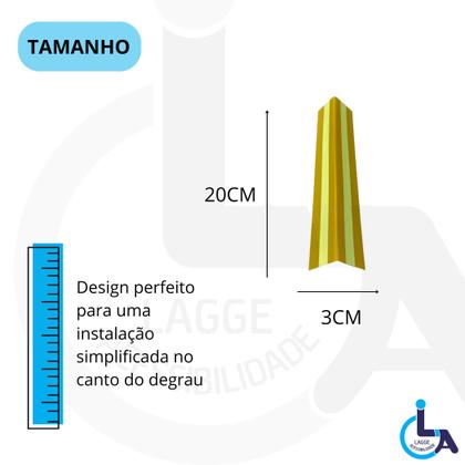 Imagem de Kit 20 sinalizador ft tipo cantoneira 200x30mm c/adesivo