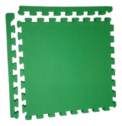 Imagem de Kit 20 Tapetes Tatames Coloridos Eva 50cm X 50cm X 15mm C/ Borda