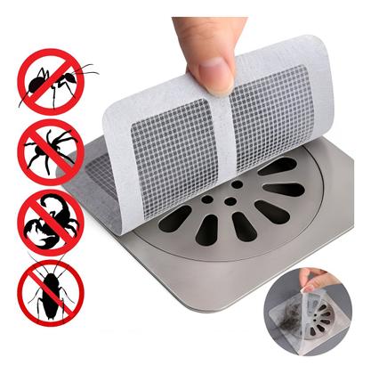 Imagem de Kit 20 Tela Protetora Filtro Adesivo para Ralo Banheiro Cozinha