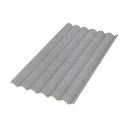 Imagem de Kit 20 Telhas Sanduiche Ondulada sem Forro 244cm X 100cm X 1,5cm com Isolamento Térmico em Pir - Kingspan