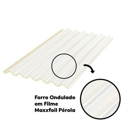 Imagem de Kit 20 Telhas Sanduiche Ondulada sem Forro 244cm X 100cm X 1,5cm com Isolamento Térmico em Pir - Kingspan