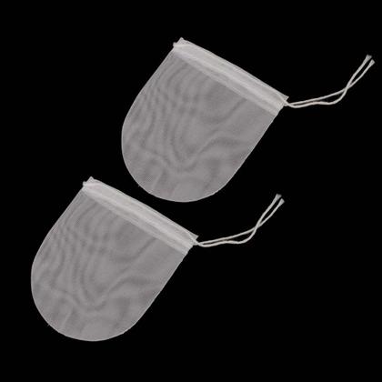 Imagem de Kit 20 Unidades Filtros para Bomba de Chimarrão Nylon com Cordão para Amarrar Bortonaggio