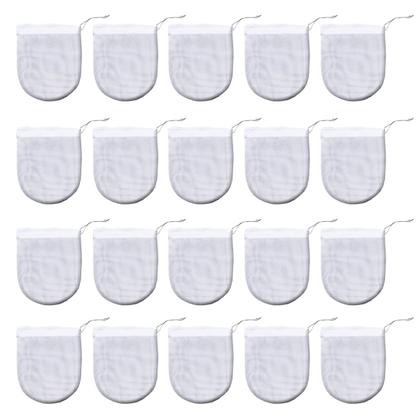 Imagem de Kit 20 Unidades Filtros para Bomba de Chimarrão Nylon com Cordão para Amarrar Bortonaggio