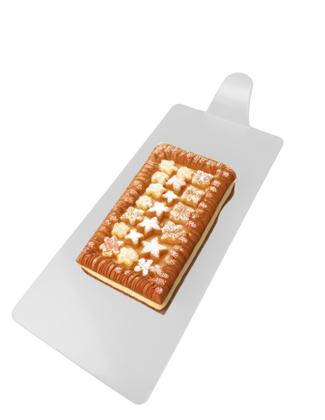 Imagem de Kit 200 Bases Acrílicas Retangulares Branca 12,5x6 cm Para Entremets, Doces e Finger Foods