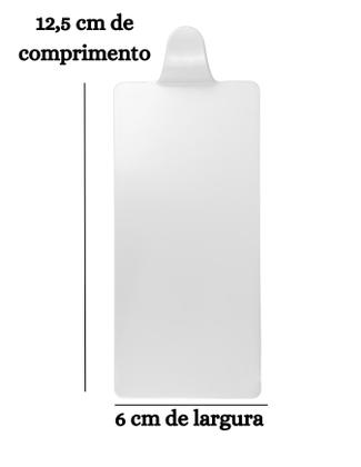 Imagem de Kit 200 Bases Acrílicas Retangulares Branca 12,5x6 cm Para Entremets, Doces e Finger Foods