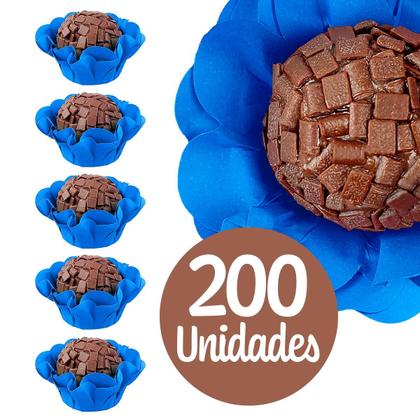 Imagem de Kit 200 Forminhas de Brigadeiro Luxo Camélia Para Doces Finos Decoração Festa