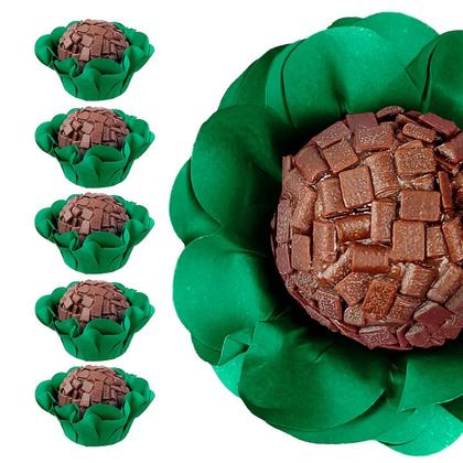 Imagem de Kit 200 Forminhas de Brigadeiro Luxo Camélia Para Doces Finos Decoração Festa