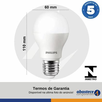 Imagem de Kit 200 Lampadas Led Bulbo 7W = 40W 560Lm Bivolt Philips