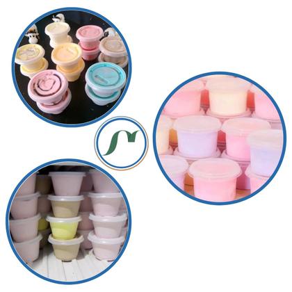Imagem de Kit 200 Potes com tampa de 100ml Descartáveis Gelatina Molho