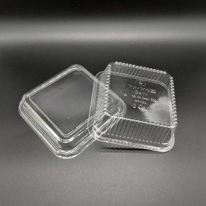 Imagem de Kit 200un Embalagem Doce Quadrado 200ml G650 Galvanotek