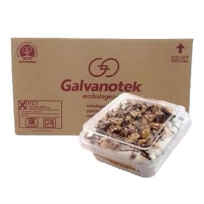 Imagem de Kit 200un Embalagem Doce Quadrado 200ml G650 Galvanotek