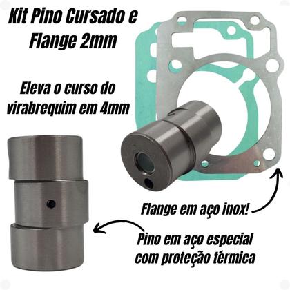 Imagem de Kit 205cc Cg150 Cilindro Pino Cursado Comando 310º+ Bico 12F