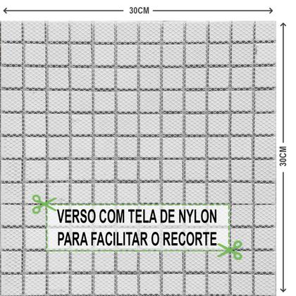 Imagem de Kit 22 Pastilhas De Vidro Cristal Azul Mescla