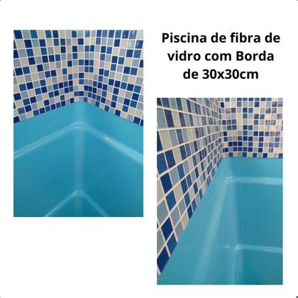 Imagem de Kit 22 Pastilhas De Vidro Cristal Azul Mescla