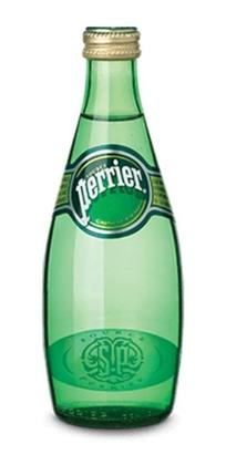 Imagem de Kit 24 Água Perrier C/ Gás Gaseificada Importada Vidro 330ml