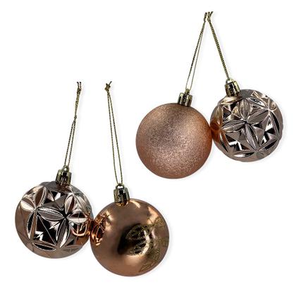 Imagem de Kit 24 Bolas Árvore Natal Enfeite Decoração Pendurar Bolinhas natalina papai noel casa evento