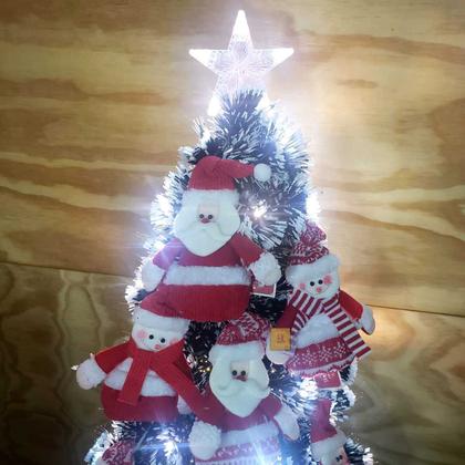 Imagem de Kit 24 Bonecos Papai Noel + Boneco Neve Feltro Enfeite Natal
