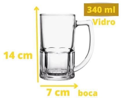 Imagem de Kit 24 Canecas De Chopp Jade 340Ml