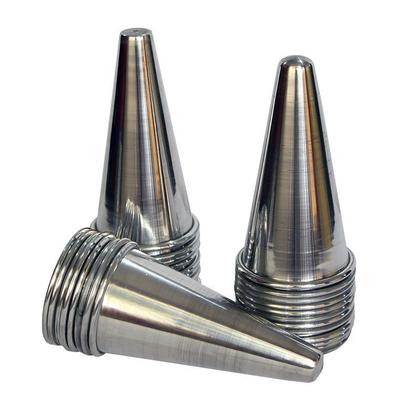 Imagem de Kit 24 Cones Alumínio 12cm Produção de Pizza Cone Gastrobel