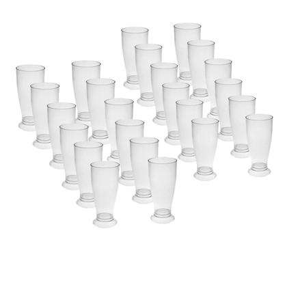 Imagem de Kit 24 Copos Mini Tulipa Acrílico Transparente 220ml Chopp