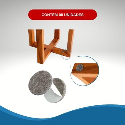 Imagem de KIT 24 Feltro Adesivo para Móveis Redondo 38mm
