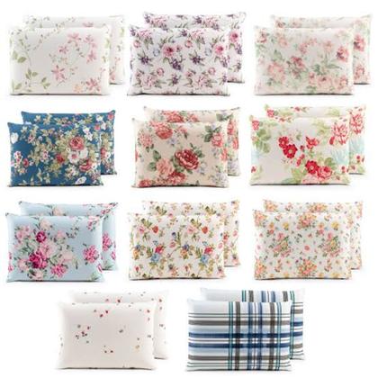 Imagem de Kit 24 Fronhas Para Travesseiro Estampas Variadas Lindas Poliester